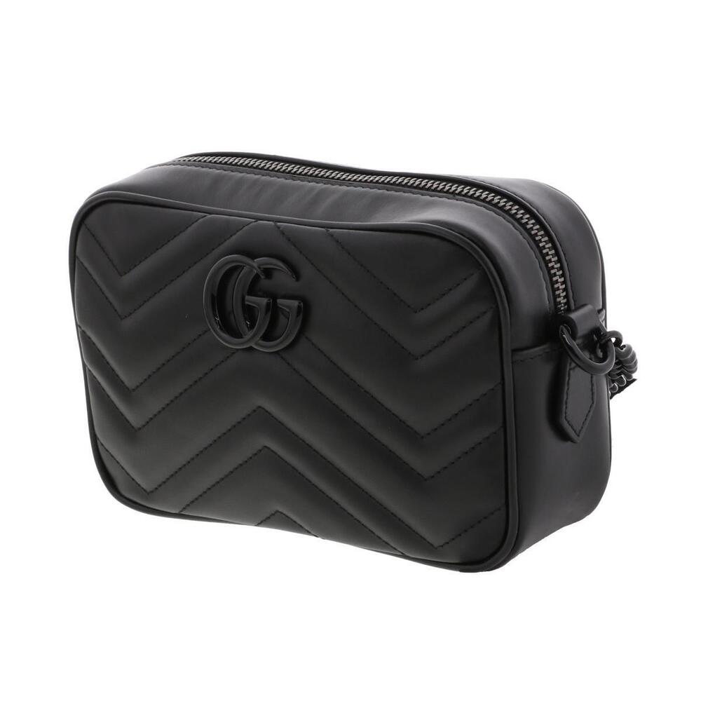 GUCCI GG Marmont Shoulder Bag Black - Picture 2 of 6